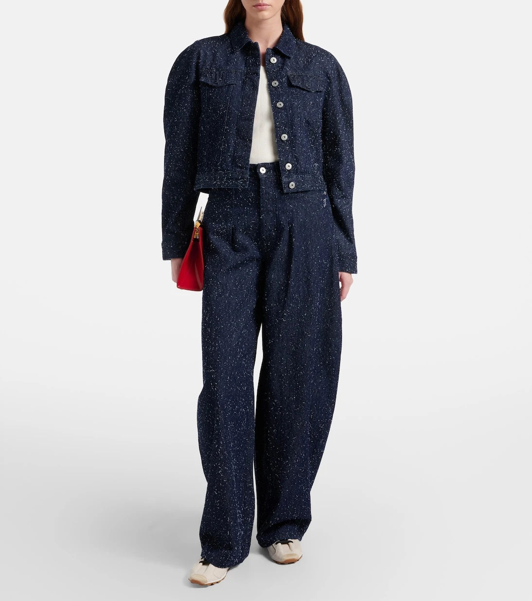 Jacquemus - Ovalo de-Nîmes embroidered denim jacket