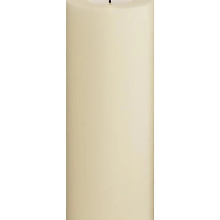 Led свещ Deluxe Homeart Cream Bloklys 7,5 x 20 cm