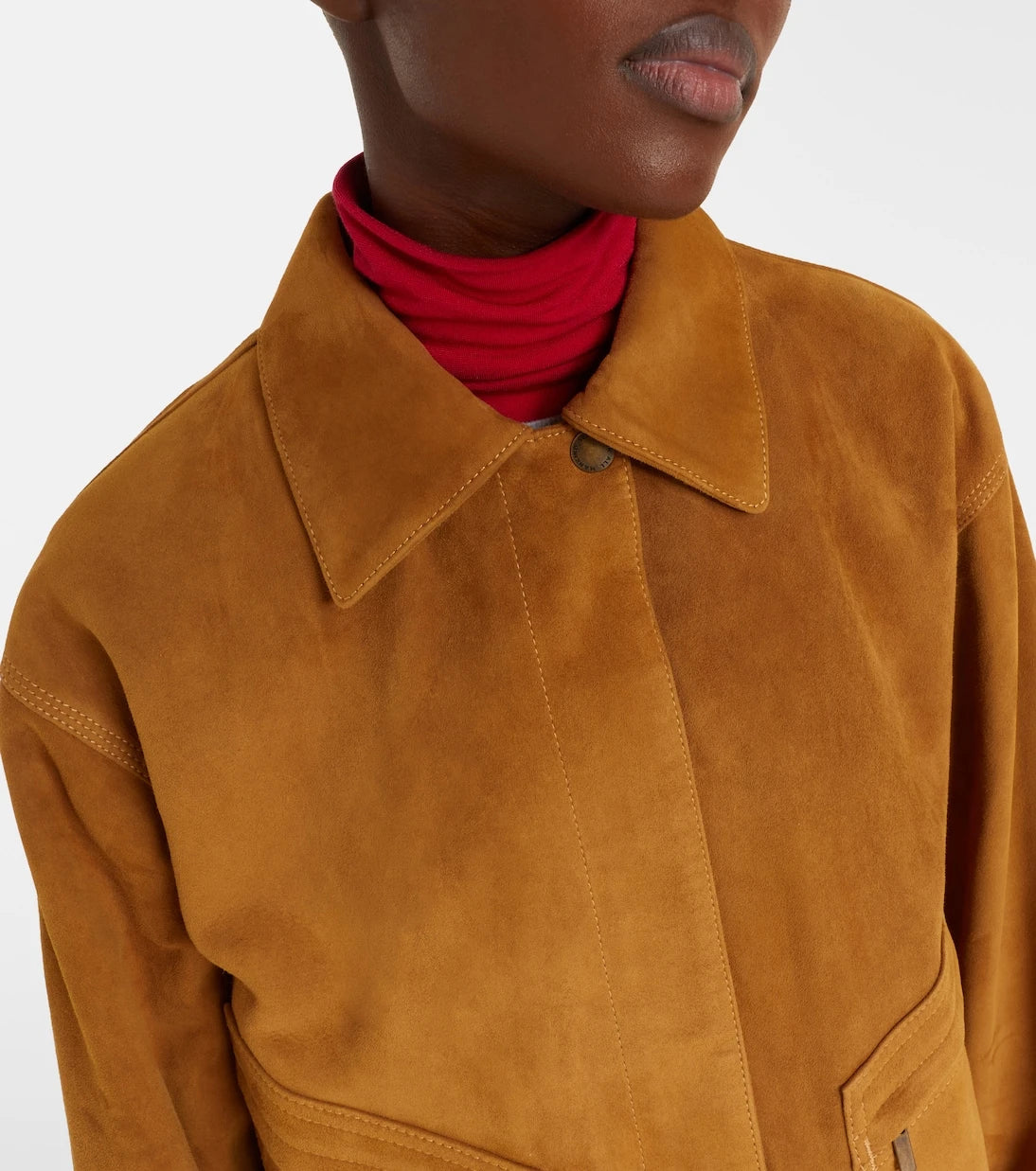 7 For All Mankind - Cropped suede jacket