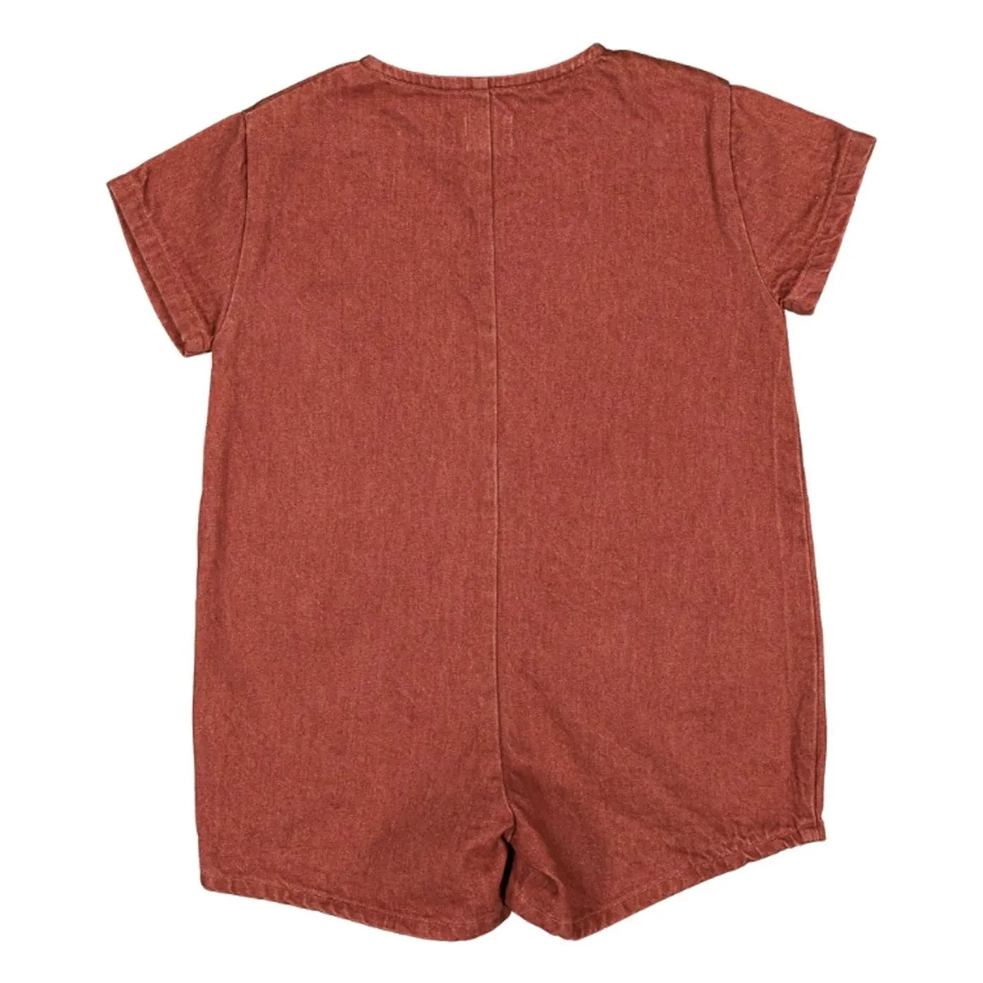 Loir - Arsene Denim Playsuit  | Terracotta
