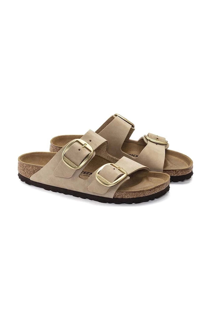 Nubuk Birkenstock Arizona Big Buckle Terlik