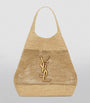 Saint Laurent Brown Raffia Icare Tote Bag