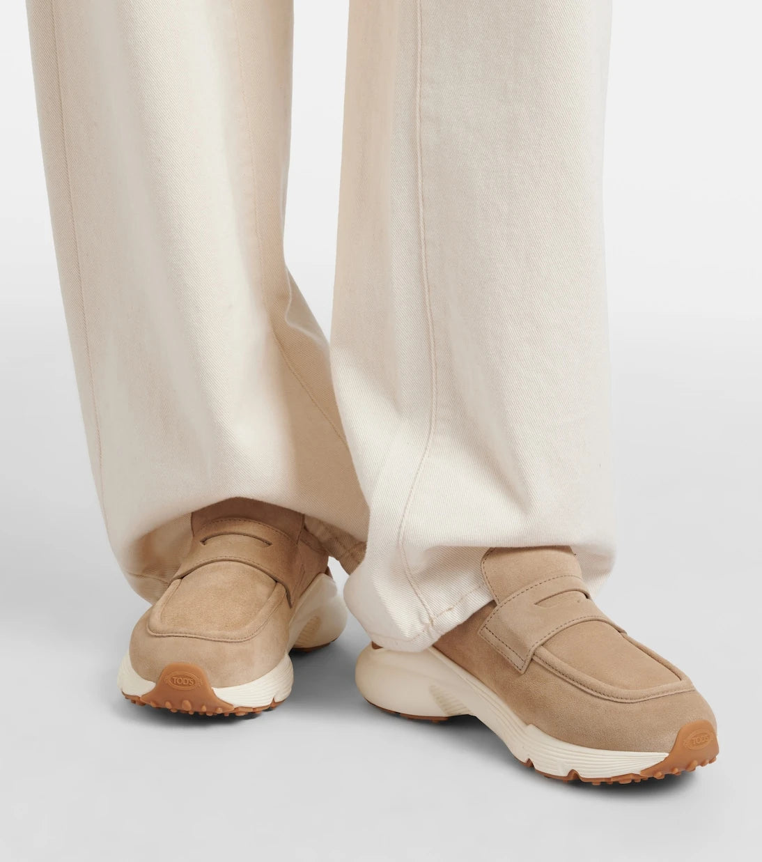 Tod's - Runner suede mules