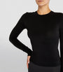 Skims Black Cotton Jersey Long-Sleeved T-Shirt