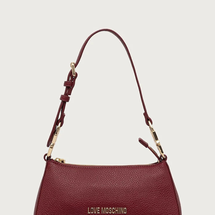 Love Moschino kadın imitasyon deri baguette çanta