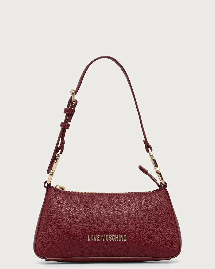 Love Moschino kadın imitasyon deri baguette çanta