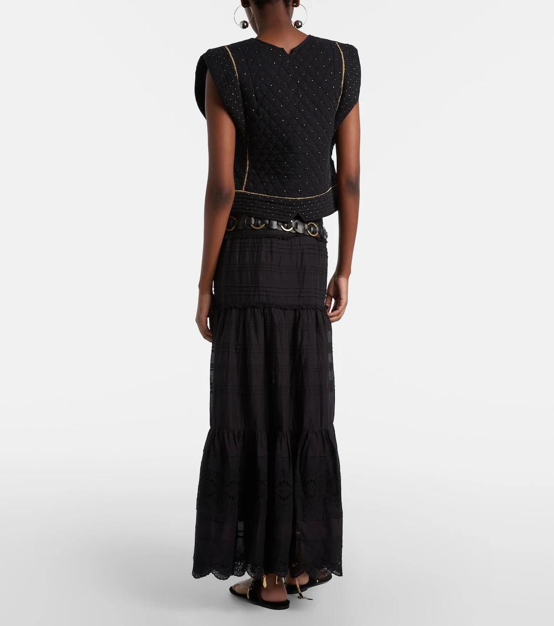 Marant Etoile - Paoline lace-trimmed maxi skirt