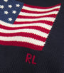 Polo Ralph Lauren Navy Cotton American Flag Sweater