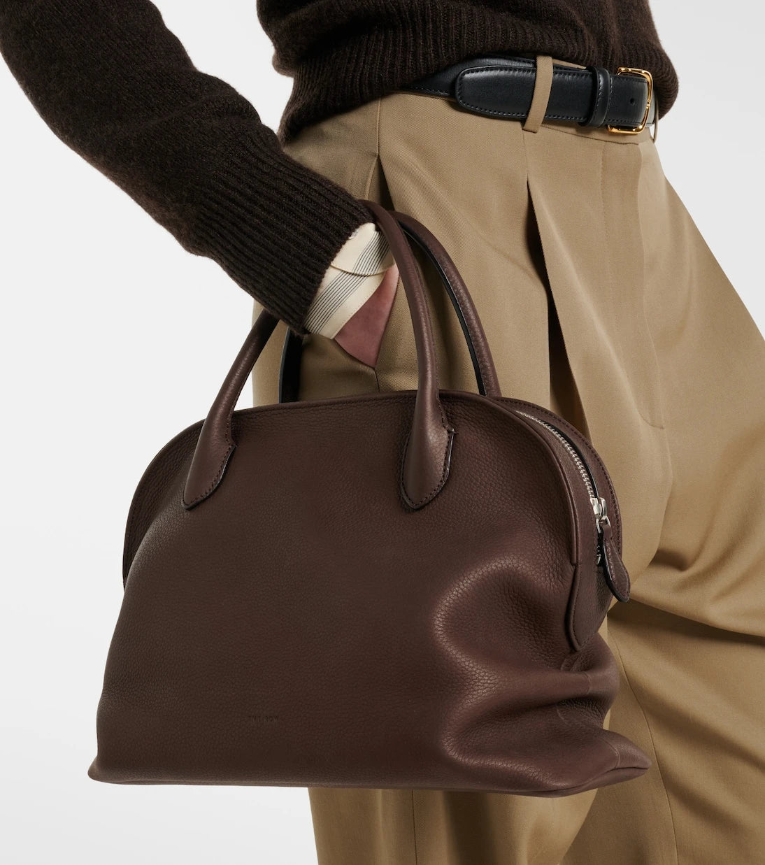 The Row - Agnes 12 Medium leather tote bag