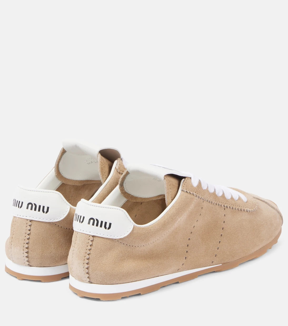 Miu Miu - Plume suede sneakers