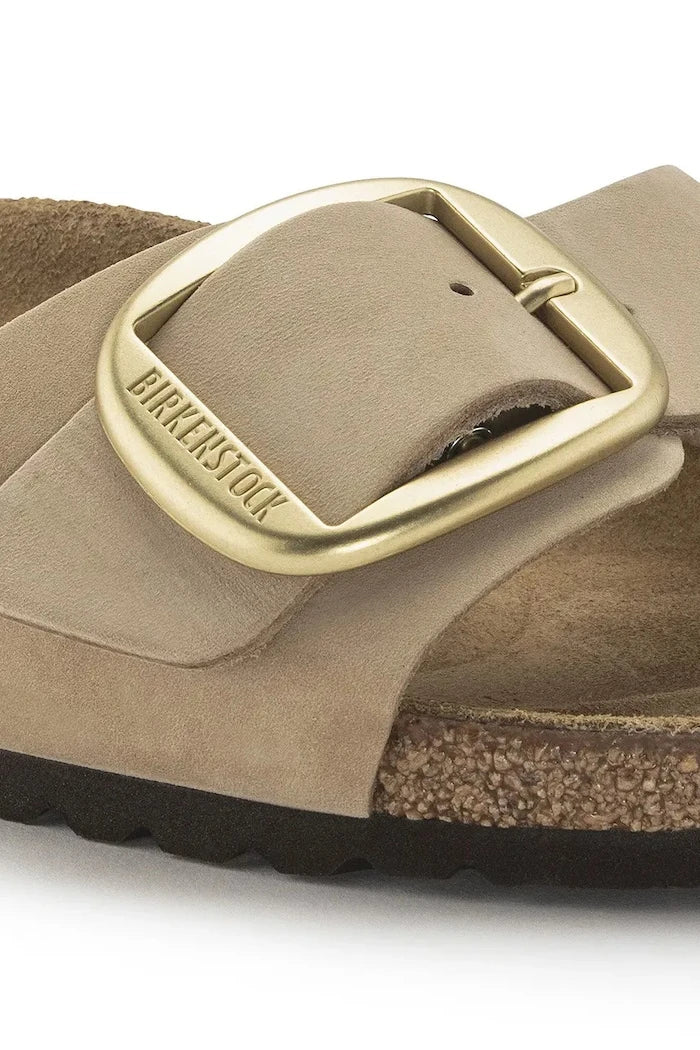 Чехли от набук Birkenstock Madrid Big Buckle