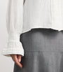 Cotton Pleated Blouse SOFT WHITE