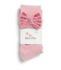 Meia Pata Velvet-Bow Knee-High Socks