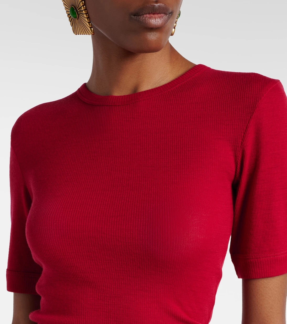 Versace - Medusa virgin wool T-shirt