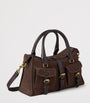 Mulberry Brown Small Suede Roxanne Top-Handle Bag