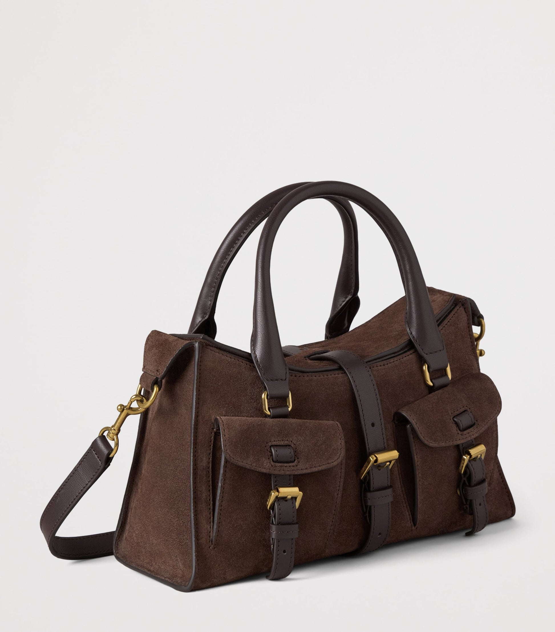 Mulberry Small Suede Roxanne Top-Handle Bag