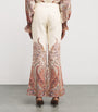Zimmermann Brown Ramie Paisley Rhiannon Trousers
