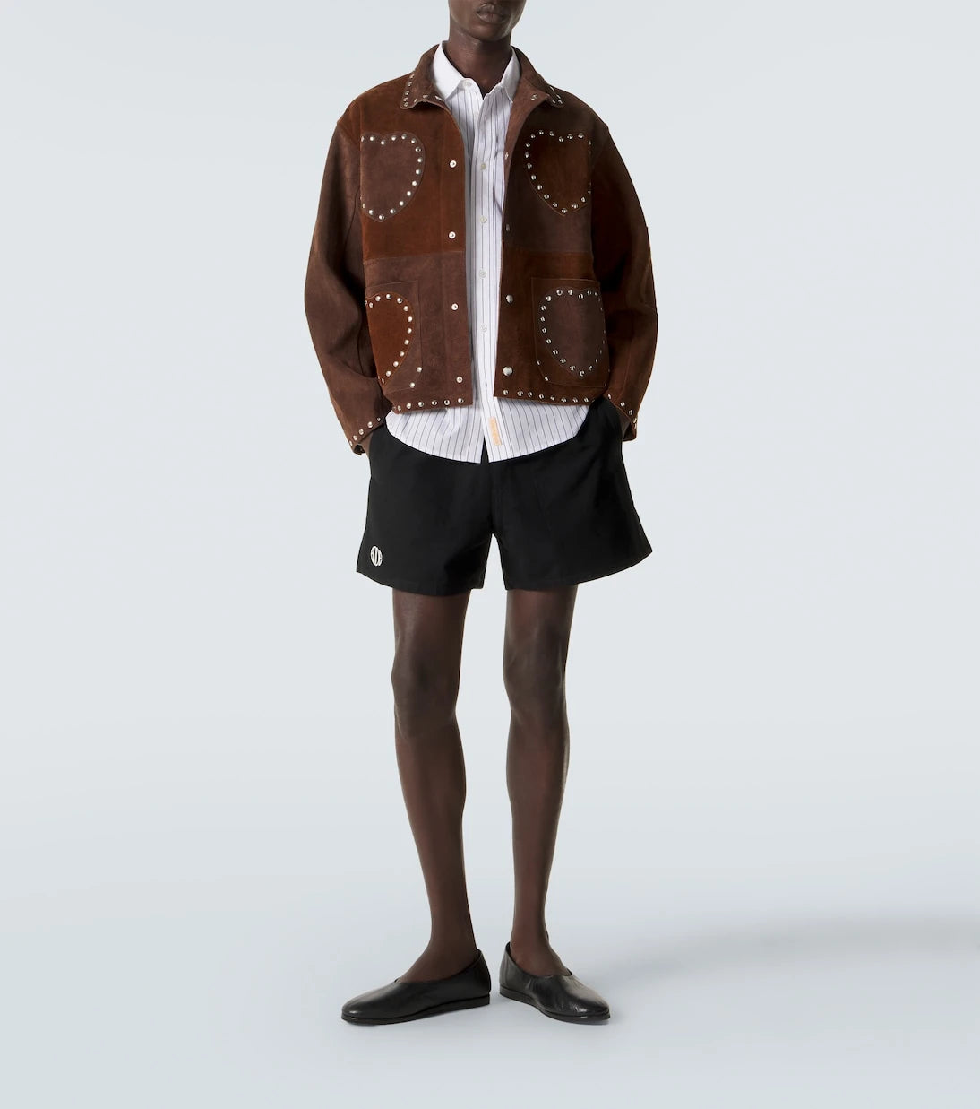 Bode - Studded suede jacket