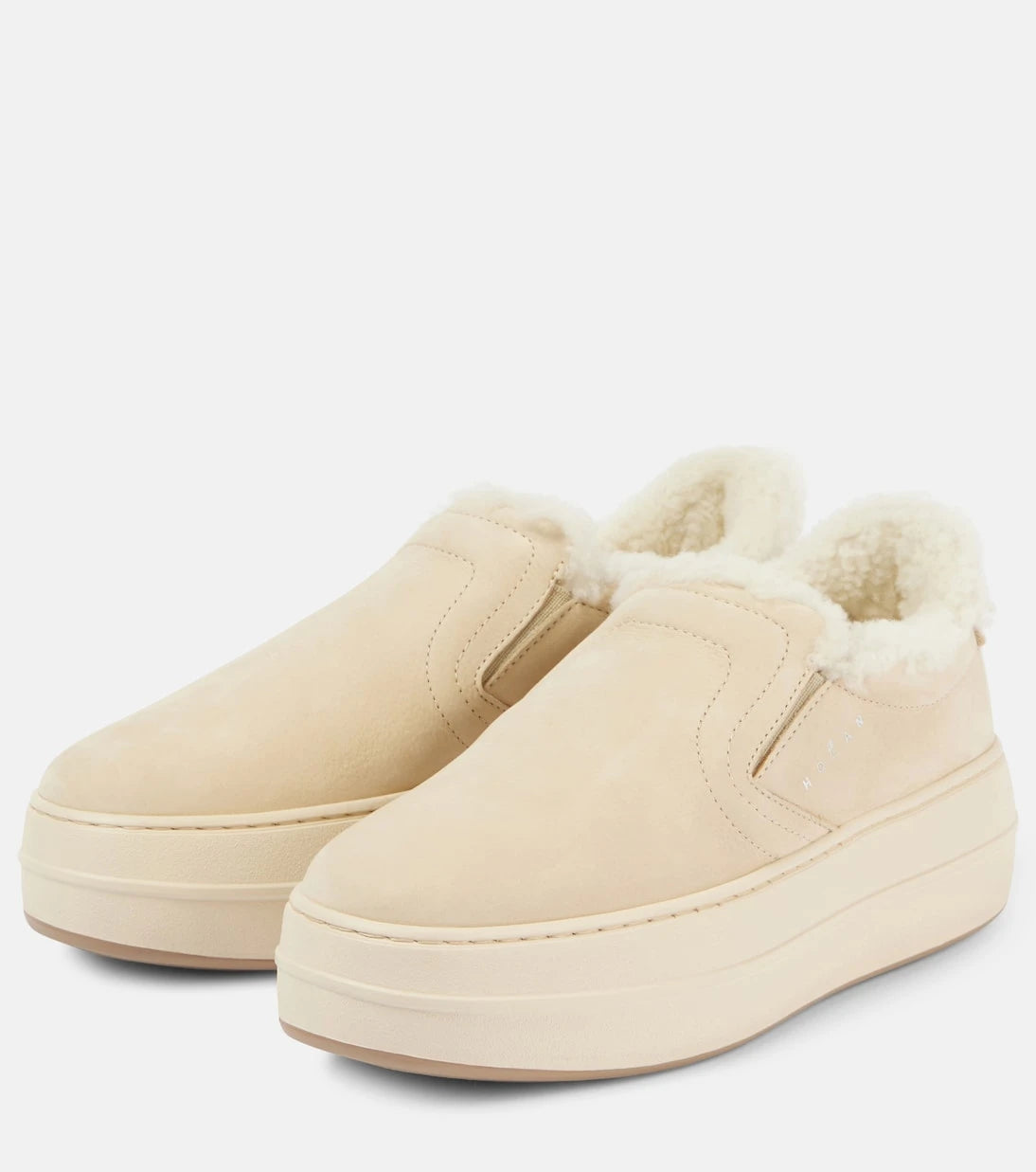 Hogan - Skyscraper suede platform slip-on sneakers