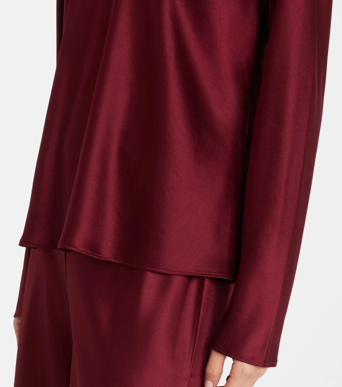 Leset - Barb satin turtleneck top