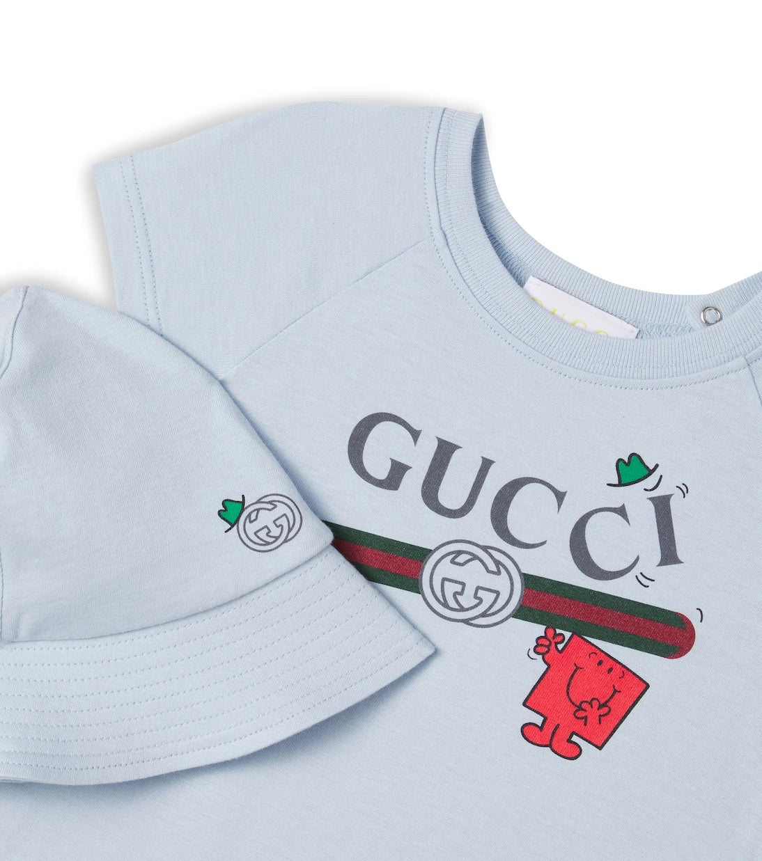 Gucci Kids - x Mr. Men Baby playsuit and hat set