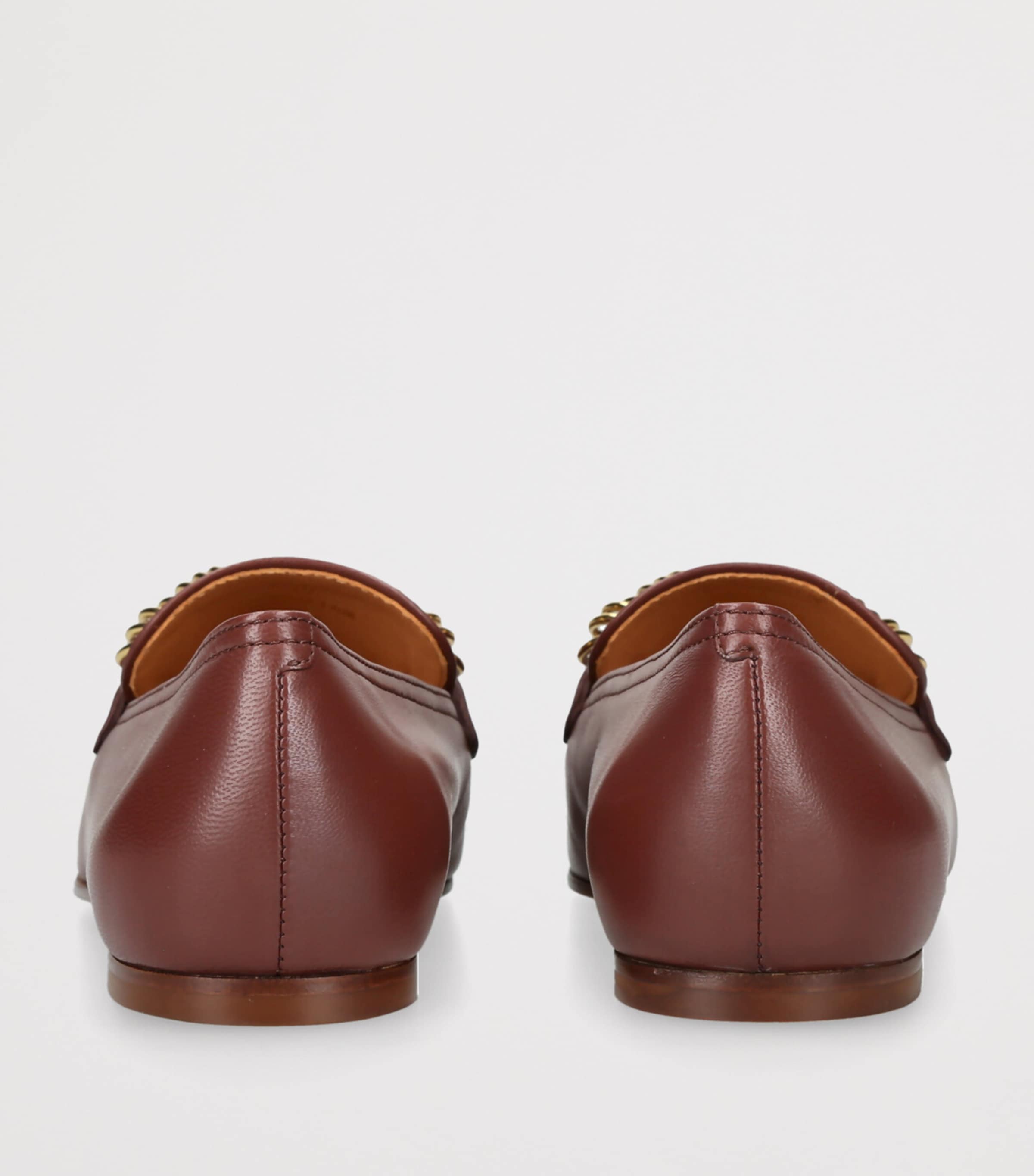 Tod's Burgundy Leather Mocassins
