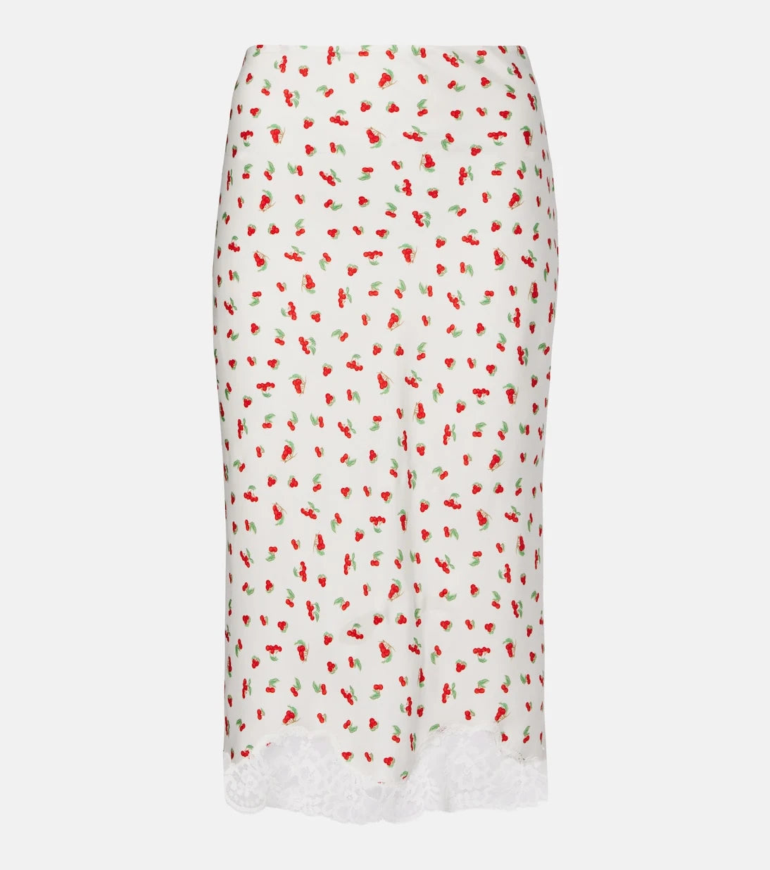 Posse - Fae lace-trimmed printed midi skirt
