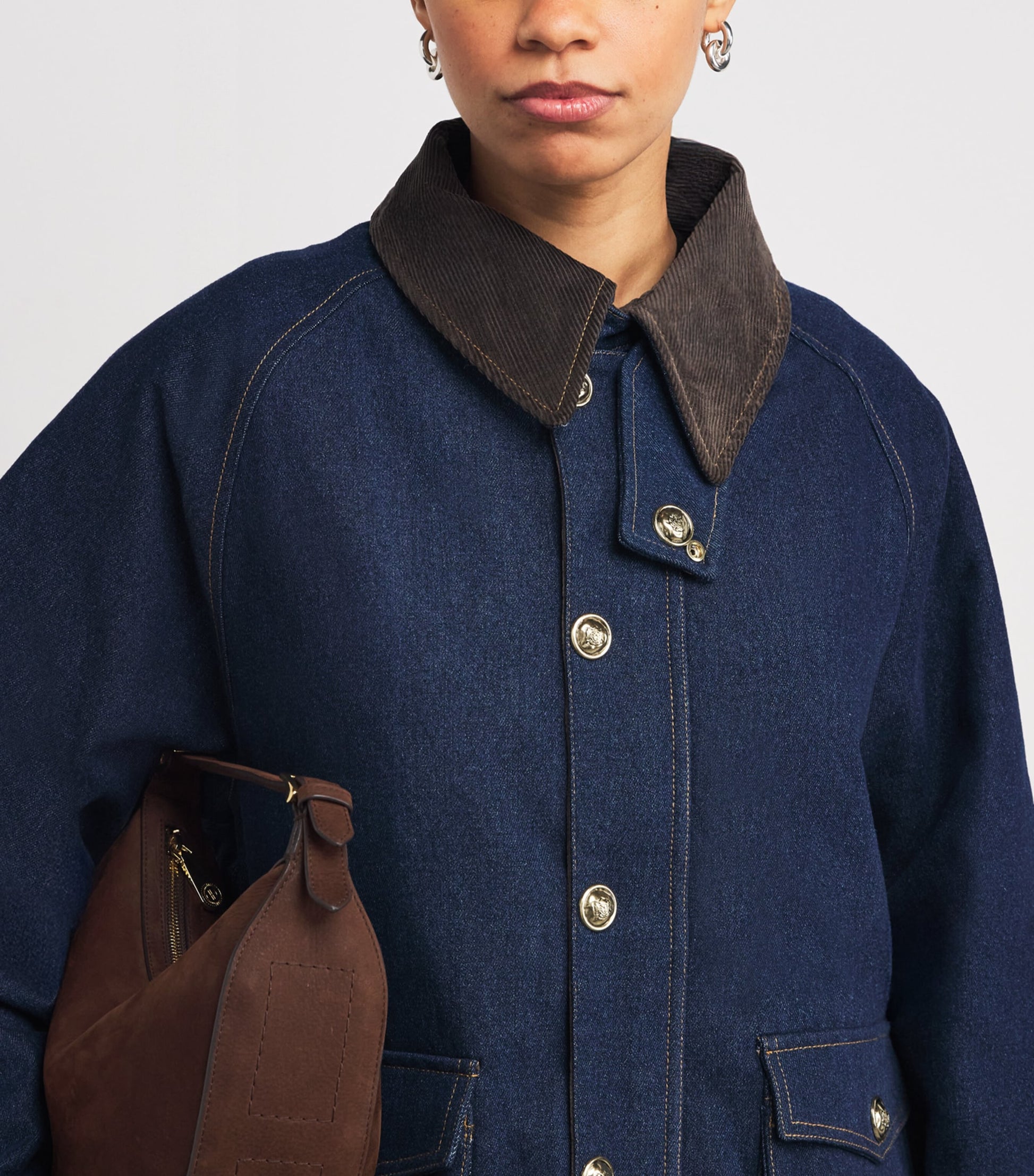 Sandro Paris Blue Denim Chore Jacket