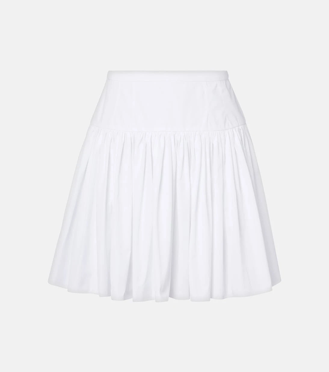 Dolce&Gabbana - Pleated cotton poplin miniskirt