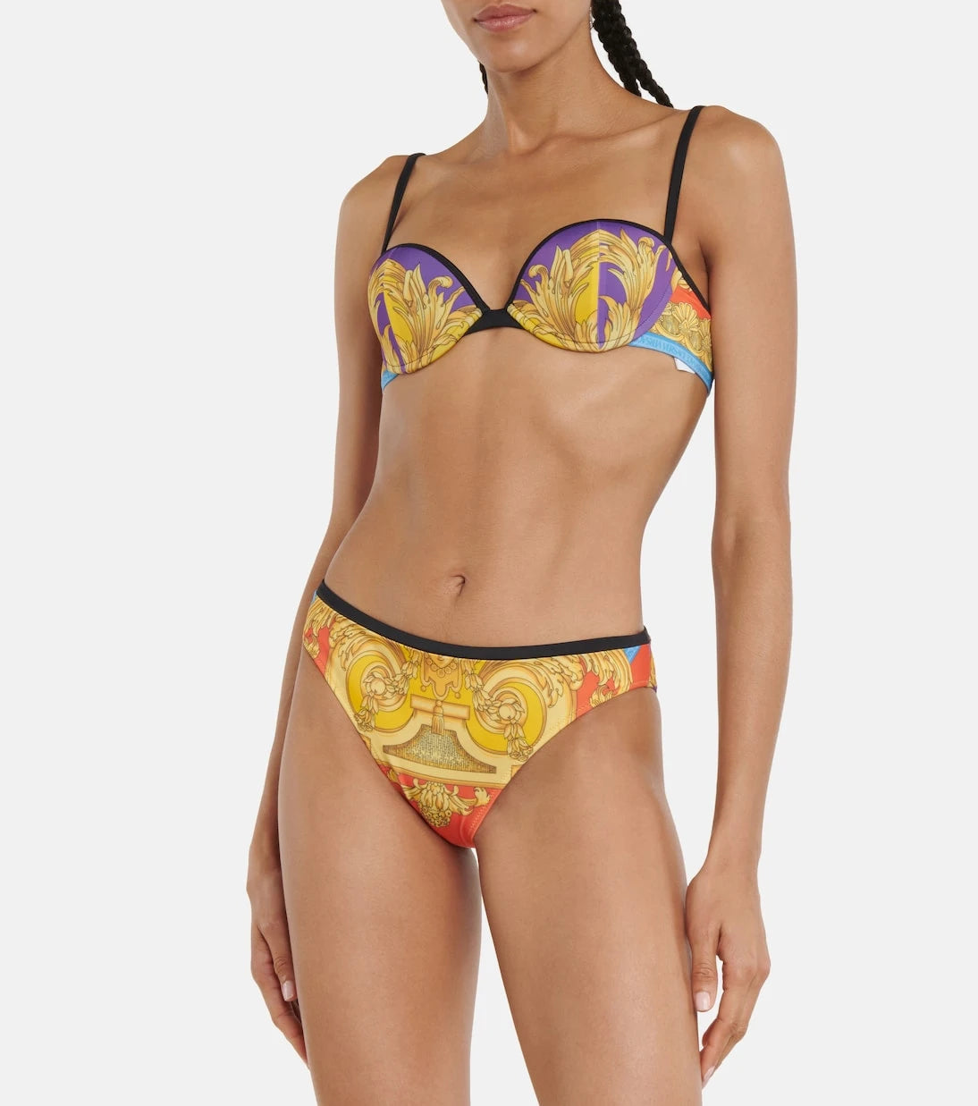 Versace - Printed balconette bikini top