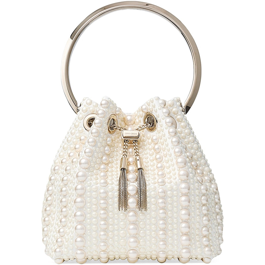 Ivory Pearl Bon Bon Top-Handle Bag