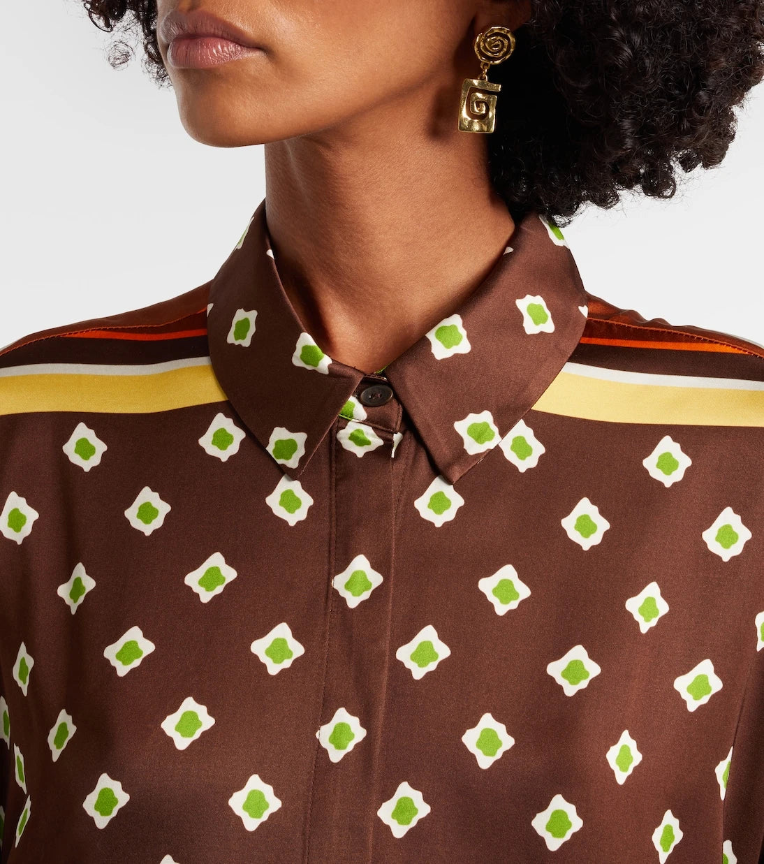 Faithfull - Cora printed satin shirt