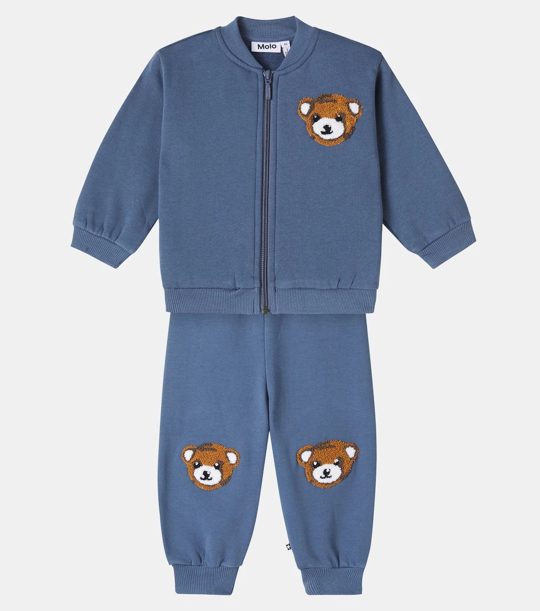 Molo - Baby embroidered cotton tracksuit