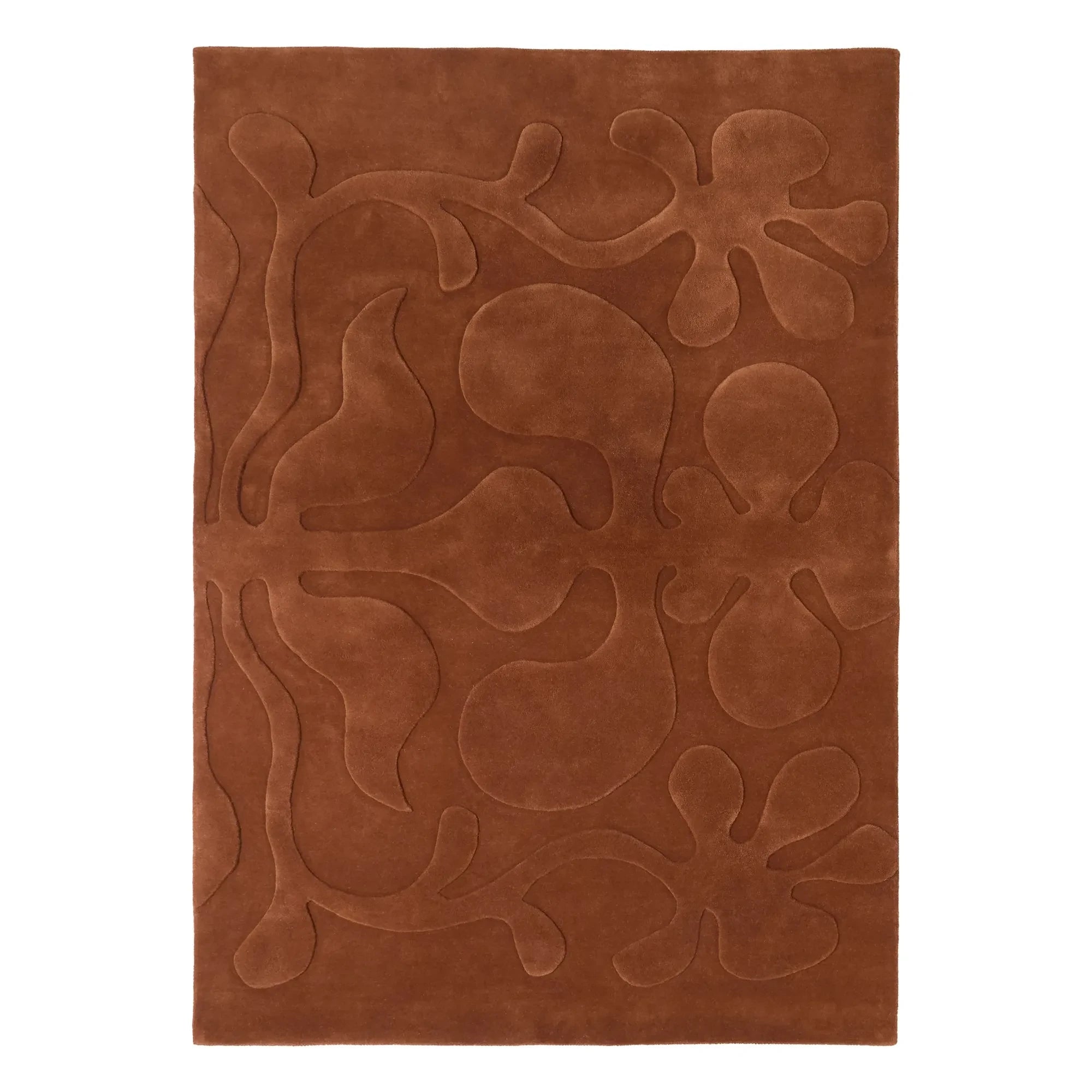 Nanimarquina - Rooted wool rug, Lucia Eames | Terracotta