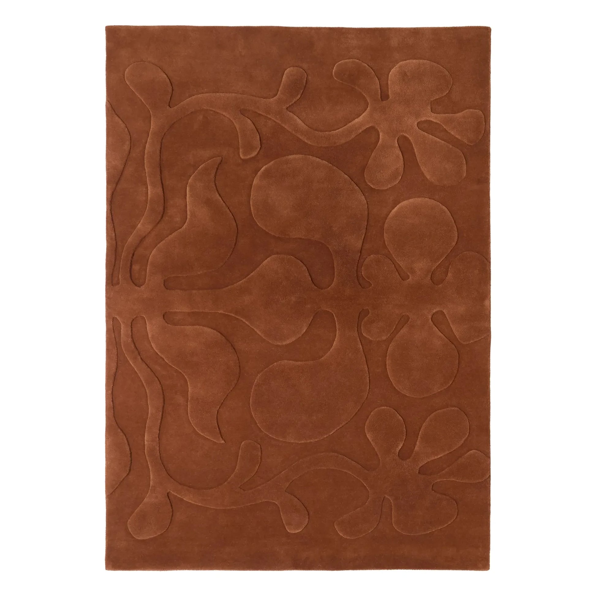 Nanimarquina - Rooted wool rug, Lucia Eames | Terracotta