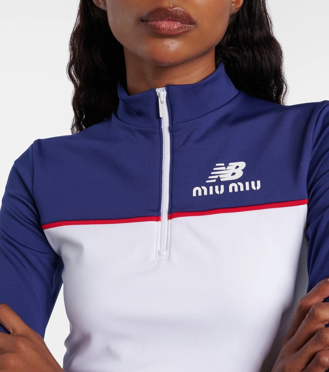 Miu Miu - x New Balance jersey crop top