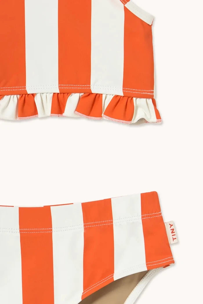 Tinycottons RED STRIPES SWIM SET İki Parçalı Çocuk Mayo