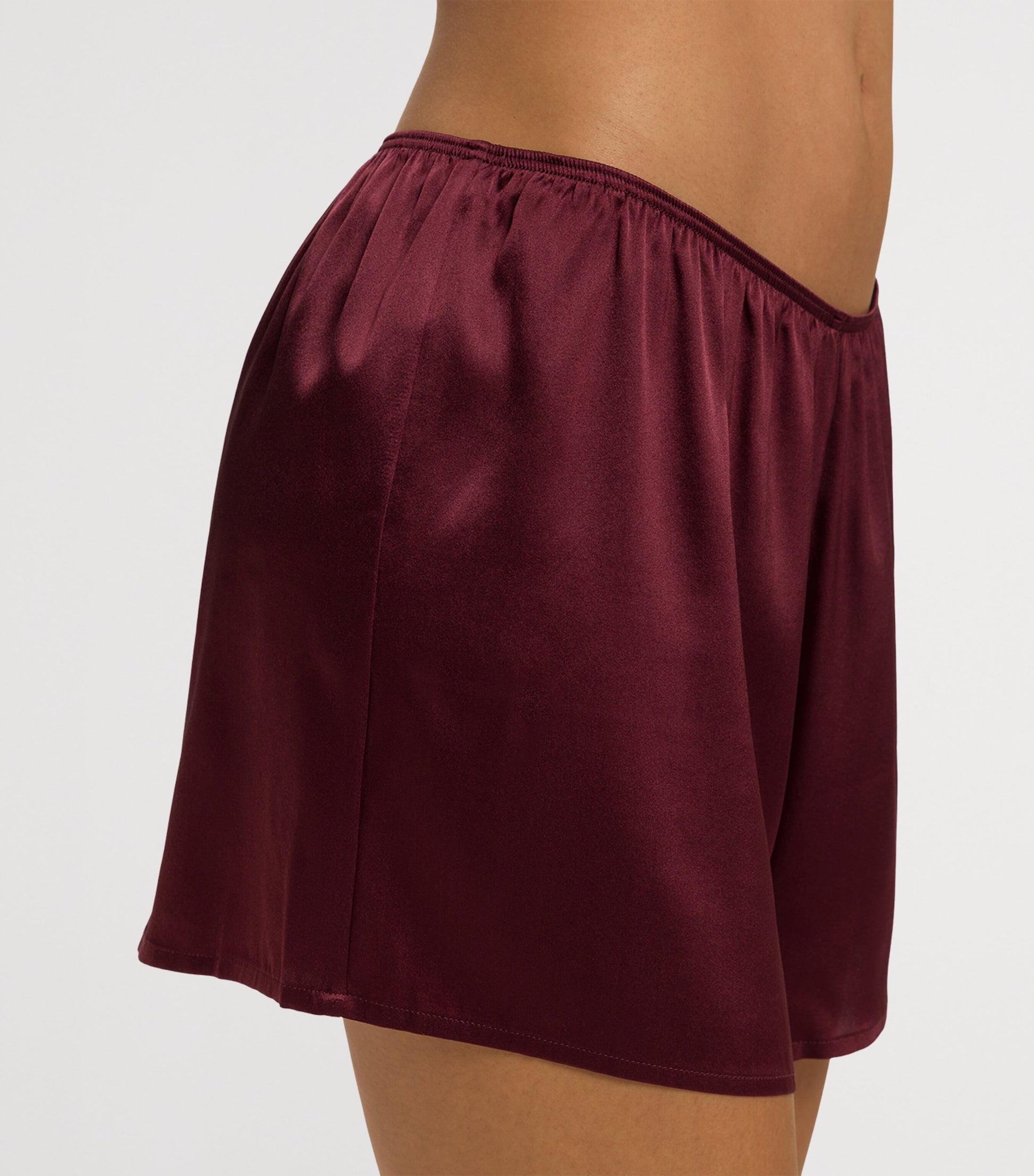 Hanro Brown Stretch-Silk Grand Central Shorts
