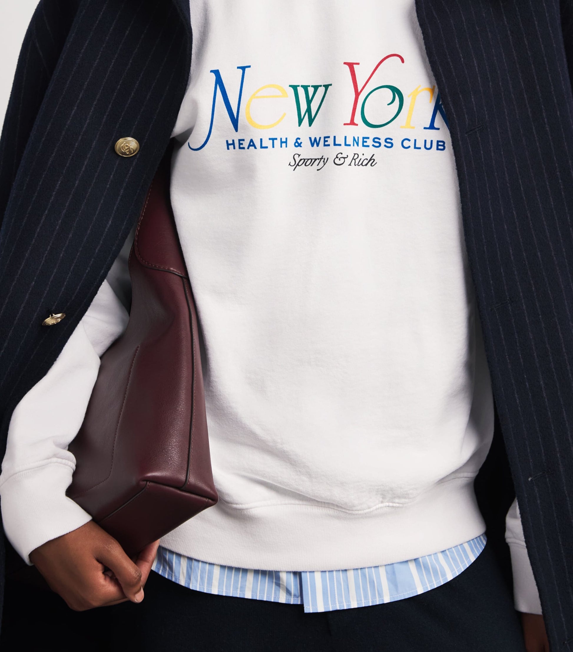 Cotton NY 94 Sweatshirt WHT/RBY/ALPNE/BLUE