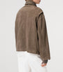 Suede Clay Bomber Jacket WALNUT BROWN