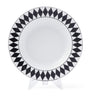 Set of 2 Porcelain Chequerboard Soup Plates (22cm)