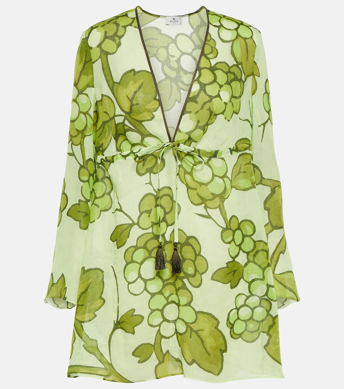 Etro - Printed ramie tunic