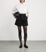Max Mara Black Mesh Jersey Shorts