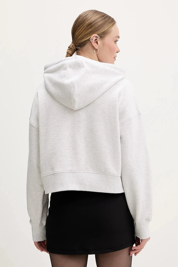 Guess Jeans kadın pamuklu kapüşonlu sweatshirt