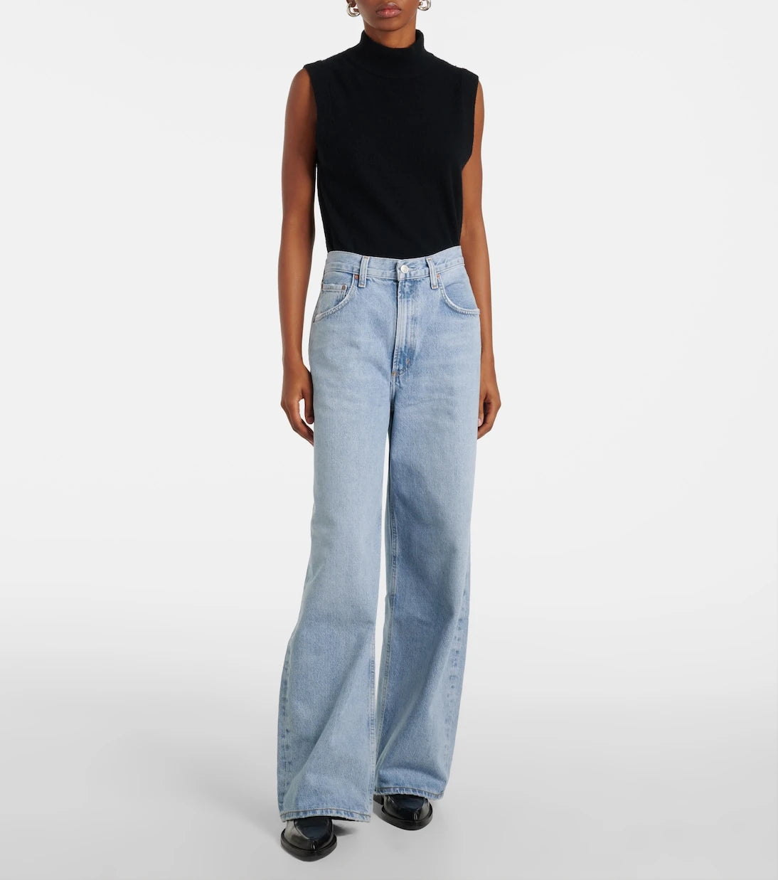 Agolde - Low Curve mid-rise wide-leg jeans