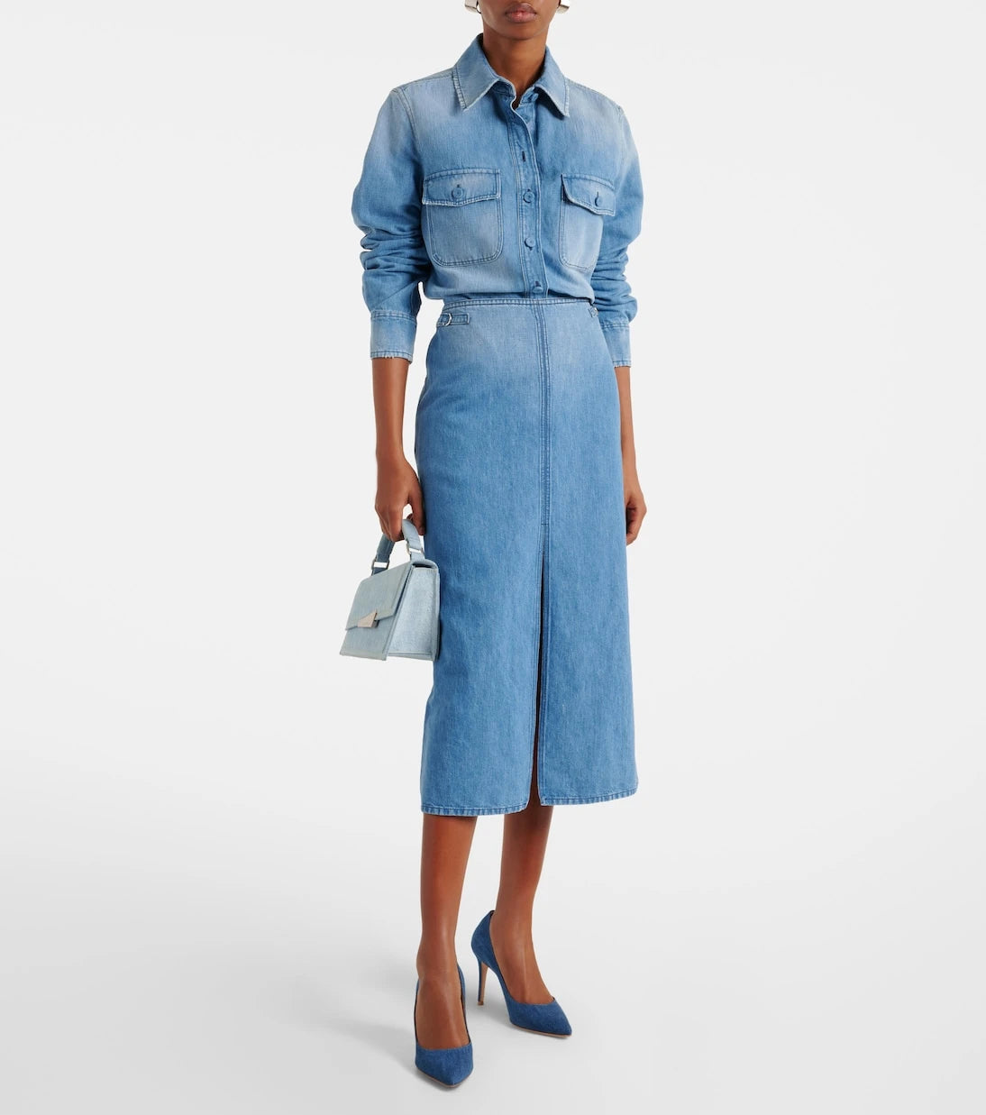Gianvito Rossi - Gianvito 85 denim pumps