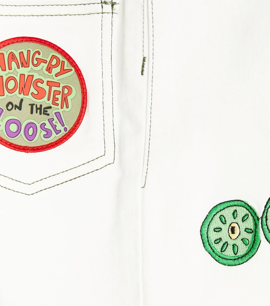 Stella McCartney Kids - Embroidered cotton blend shorts