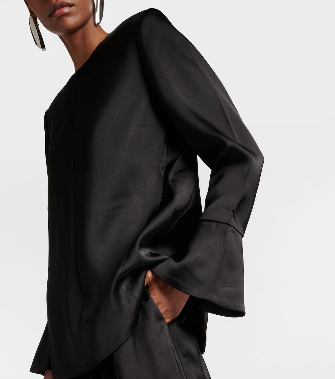 CO - Satin crêpe blouse