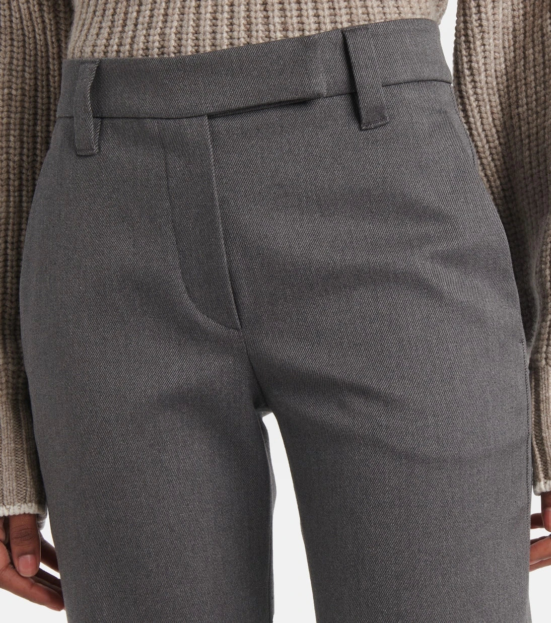 Brunello Cucinelli - Cotton-blend slim pants