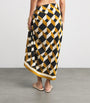 Multi Cotton-Silk Geometric Sarong